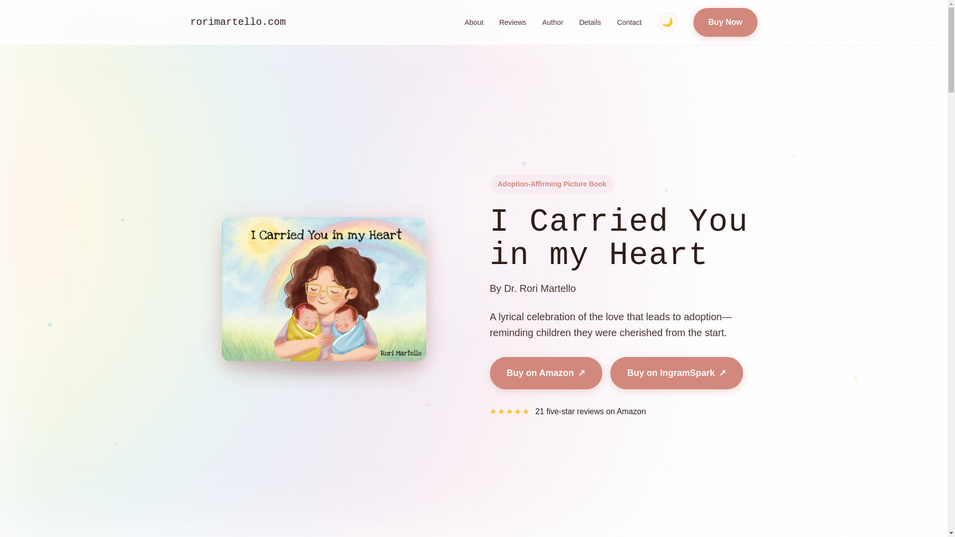 website screenshot of https://rorimartello.com/