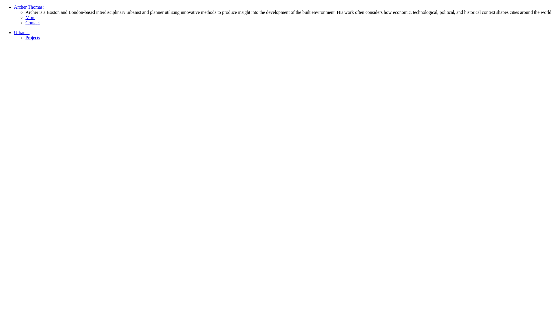 website screenshot of https://archerthomas.com/