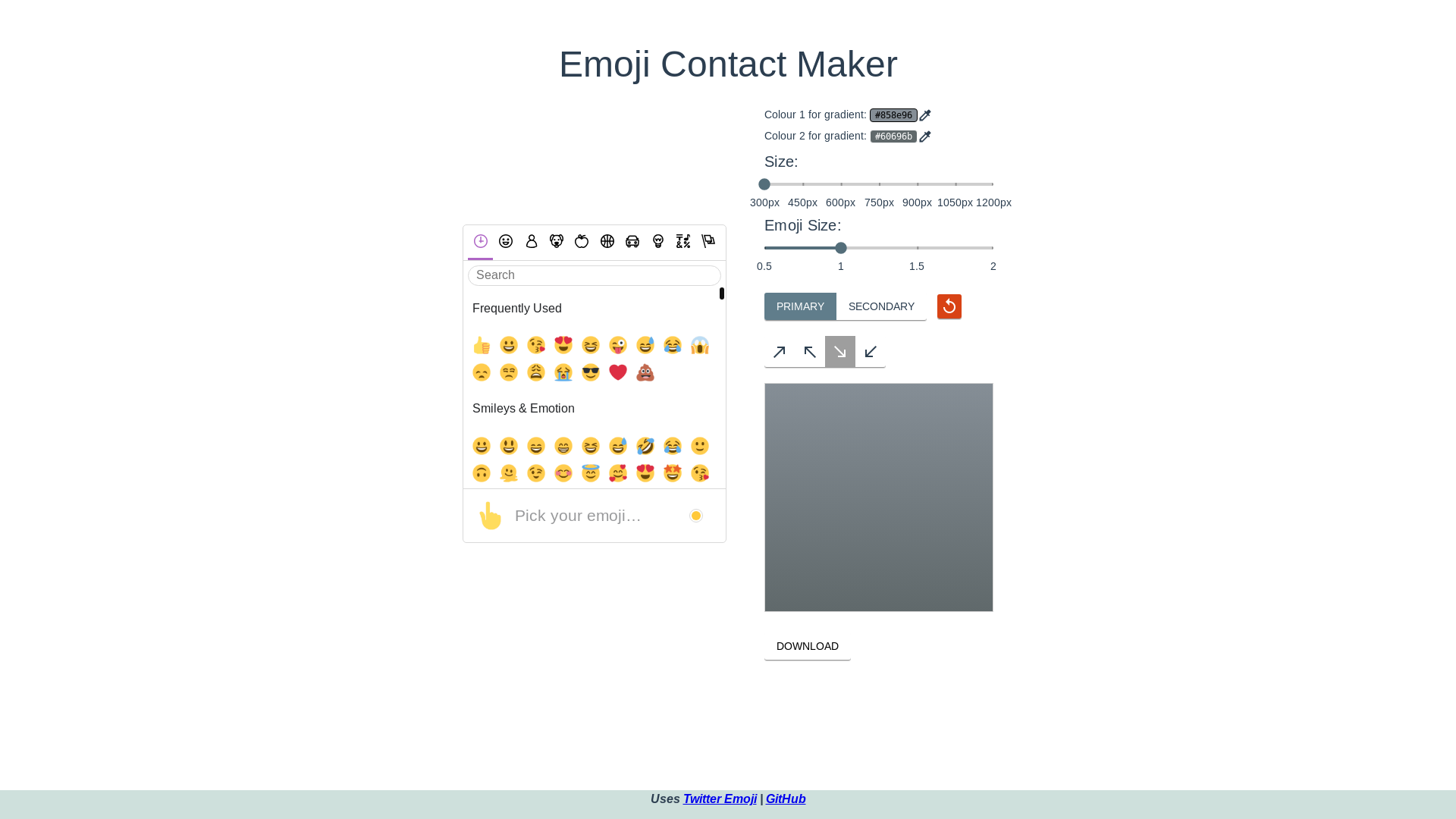 website screenshot of https://emojicp-vite.pages.dev/