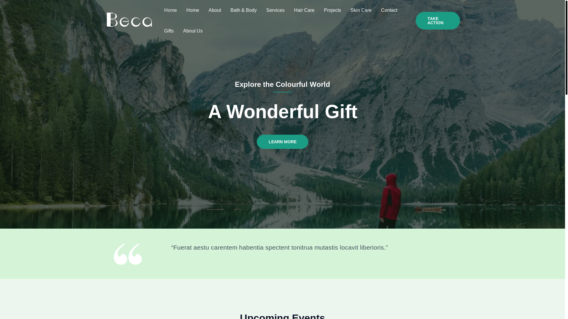 website screenshot of https://becapersonalizados.com/