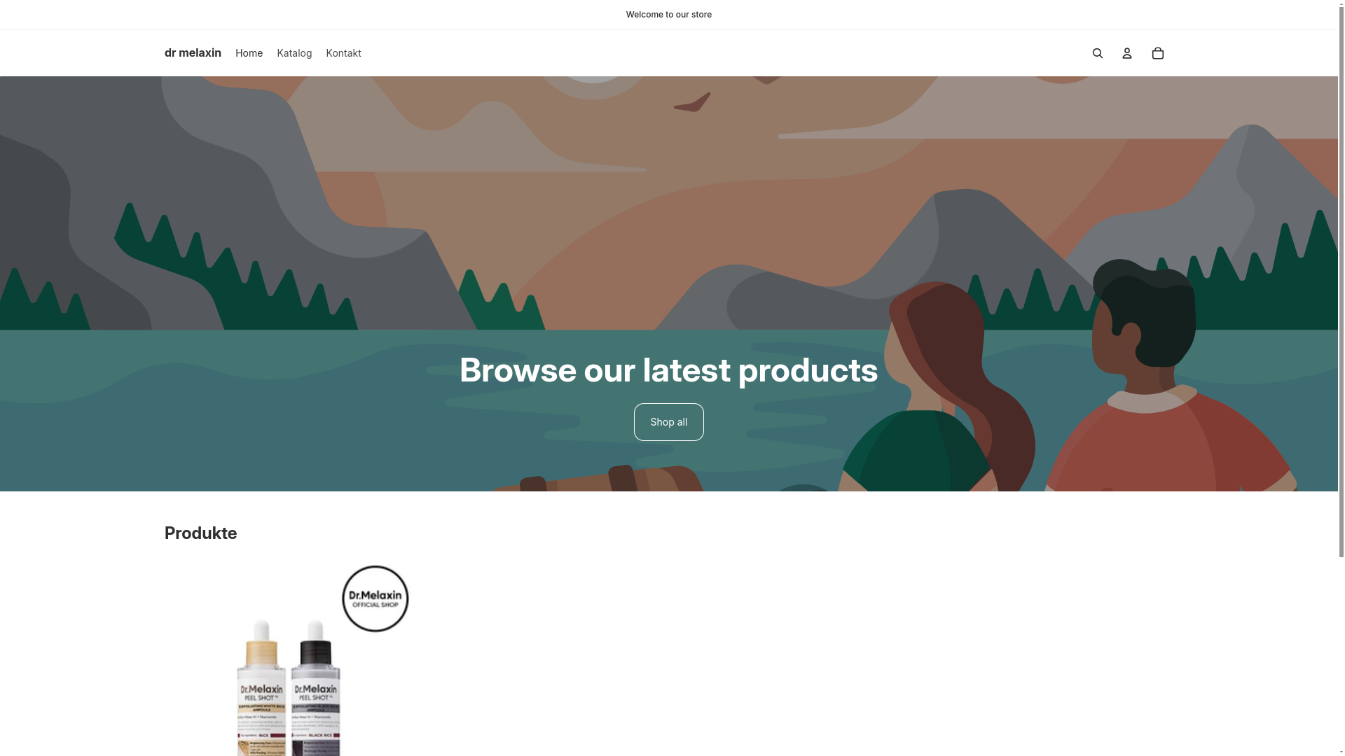 website screenshot of https://domelaxin.store/