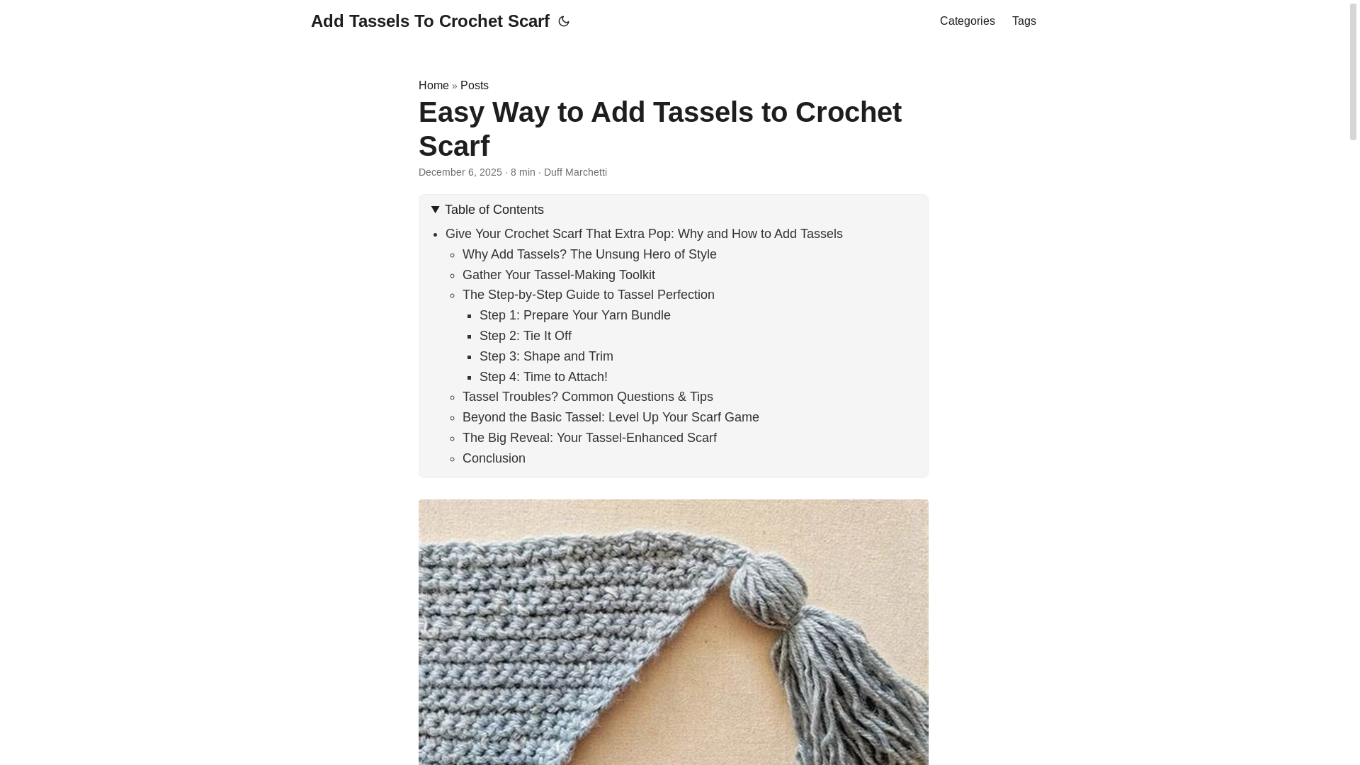 website screenshot of https://addtasselstocrochetscarf.pages.dev/
