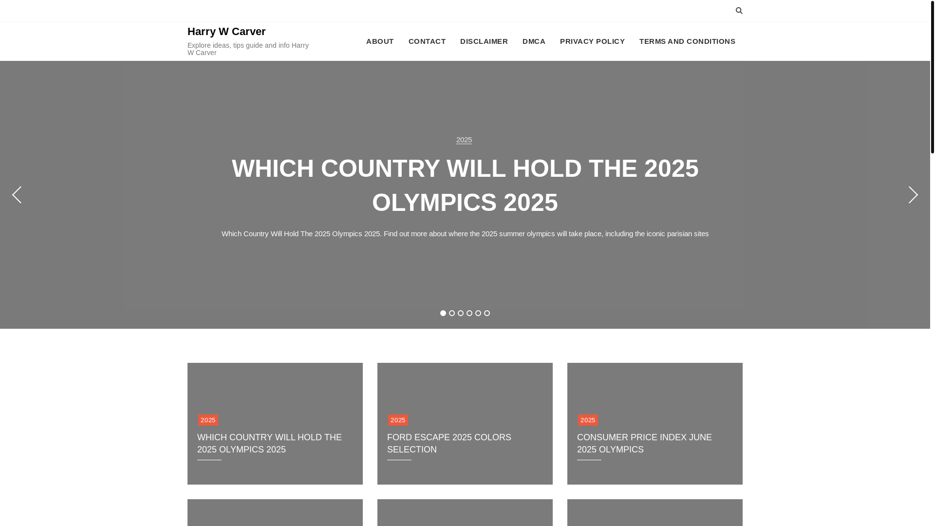 website screenshot of https://harrywcarverl.pages.dev/