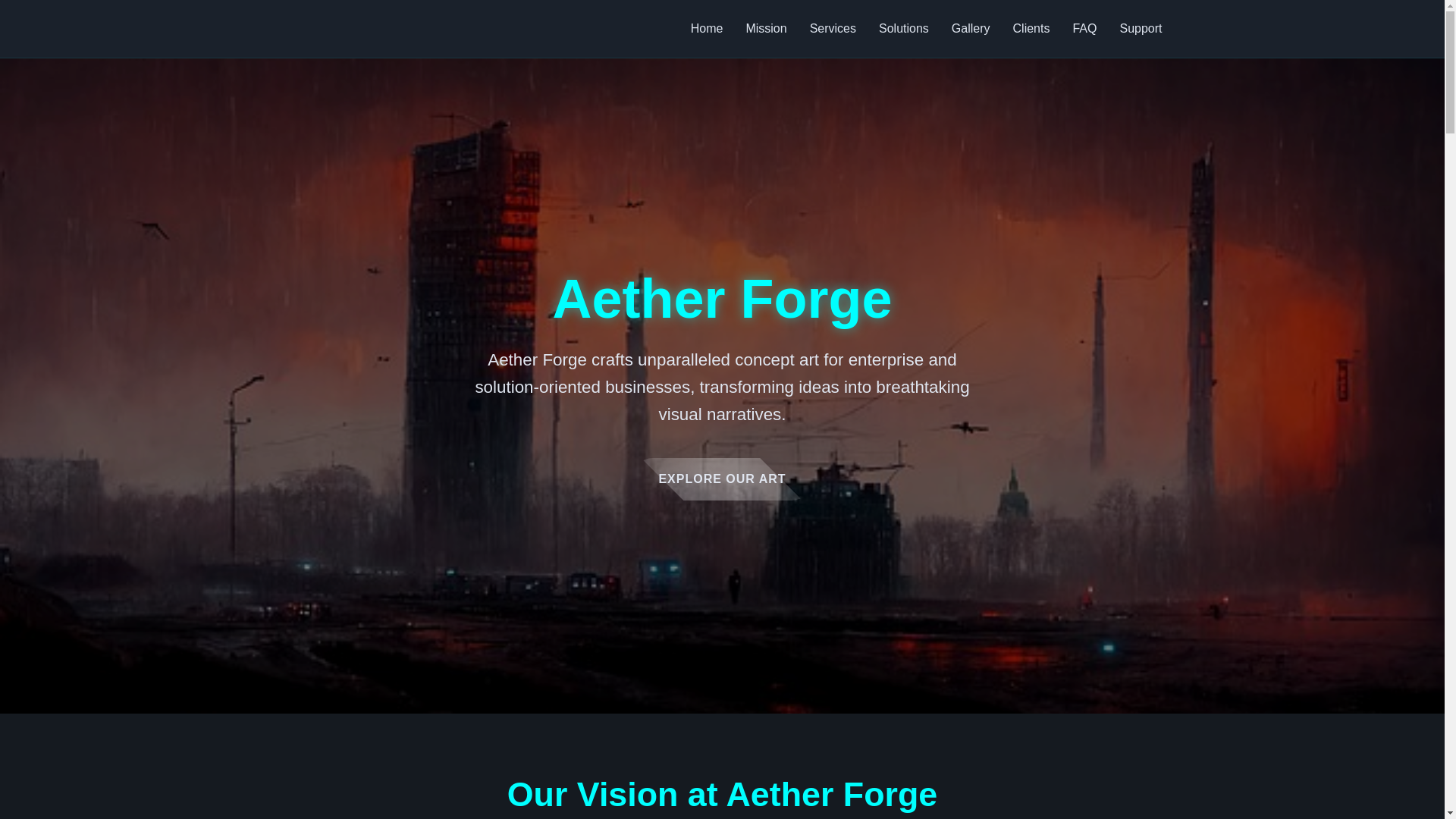 website screenshot of https://aetherforge.pages.dev/