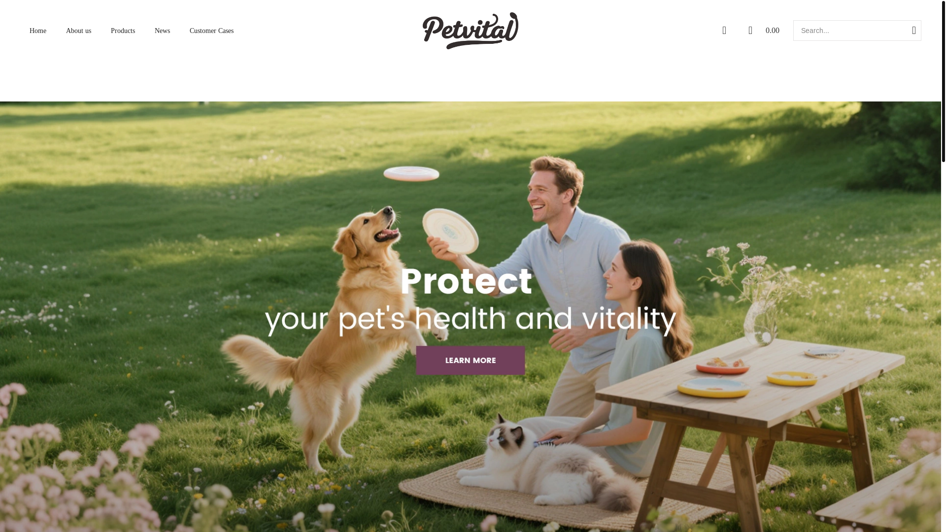 website screenshot of https://vet-petvital.com/