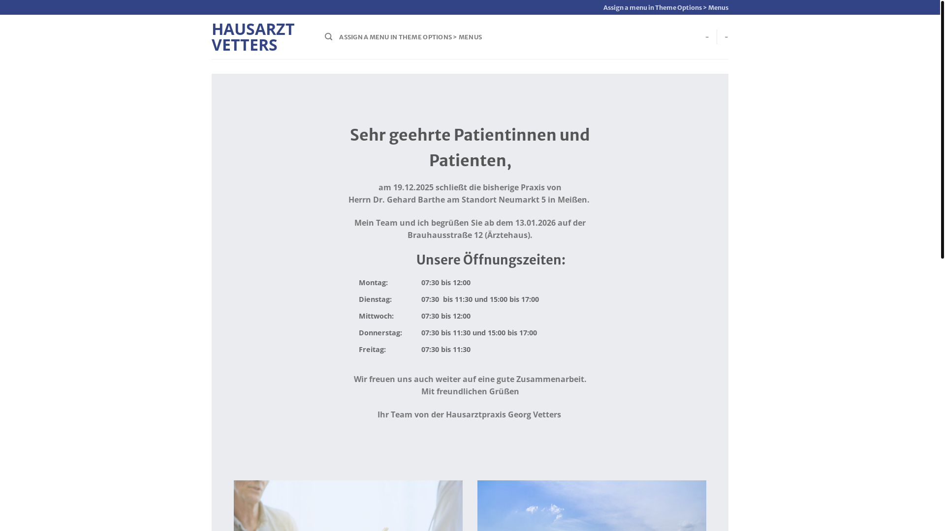 website screenshot of https://hausarzt-vetters.de/