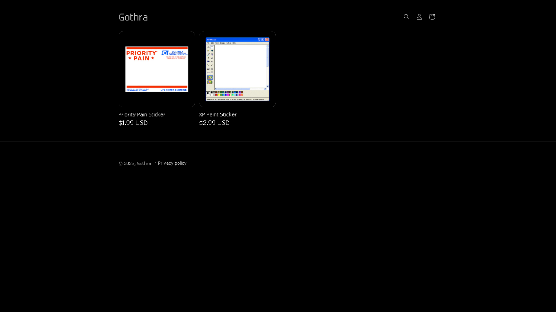 website screenshot of https://gothra.co/