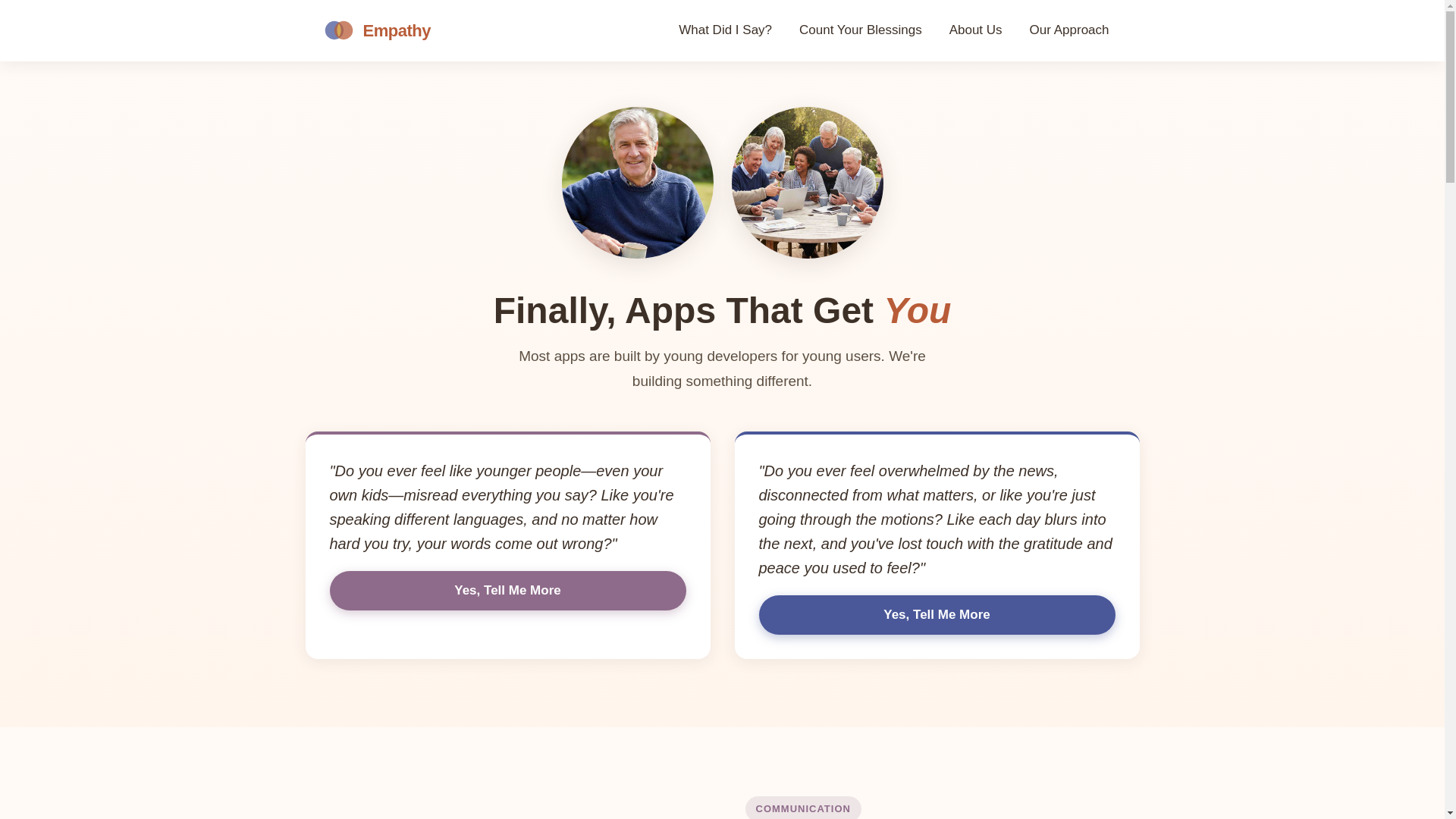 website screenshot of https://empathytechsolutions.com/