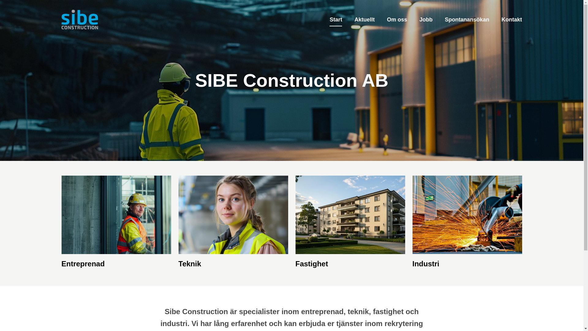 website screenshot of https://sibeconstruction.pages.dev/