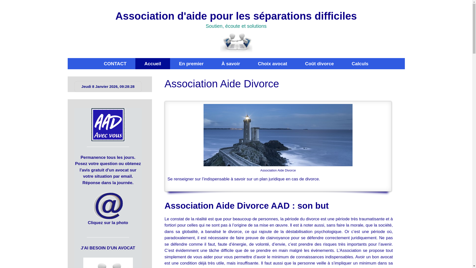 website screenshot of https://aide-divorce.fr/