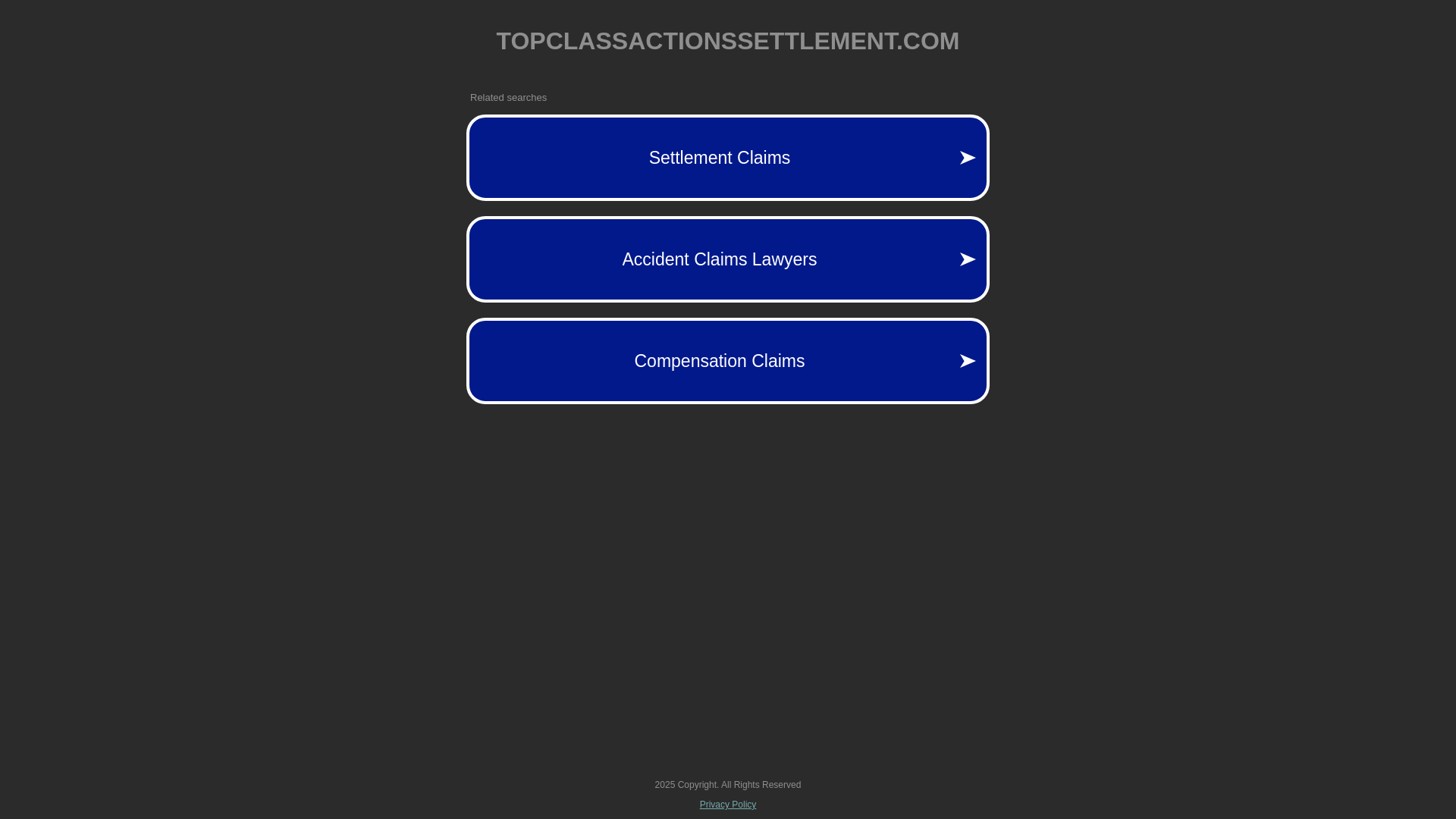 website screenshot of https://topclassactionssettlement.com/