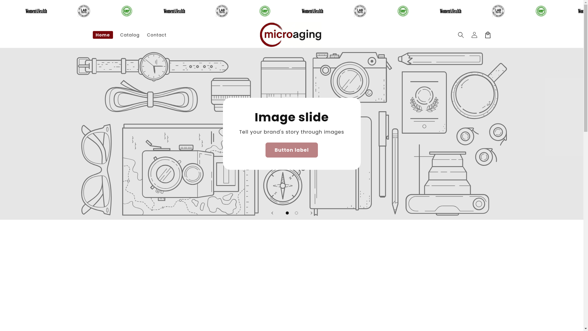 website screenshot of https://officialmicroaging.com/
