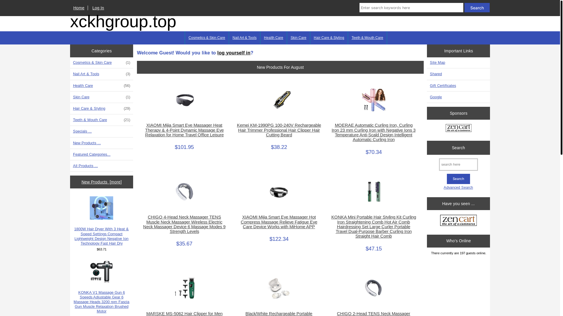 website screenshot of https://xckhgroup.top/