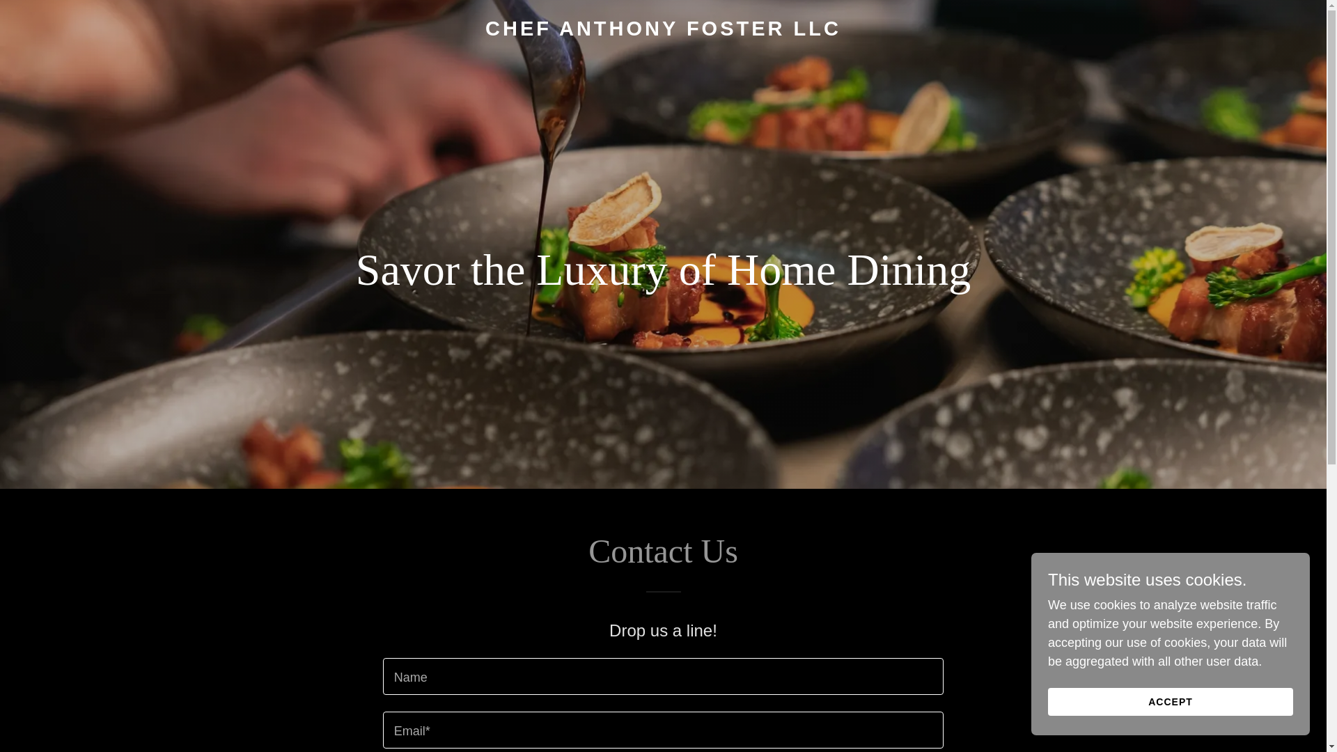 website screenshot of https://chefanthonyfosterllc.com/