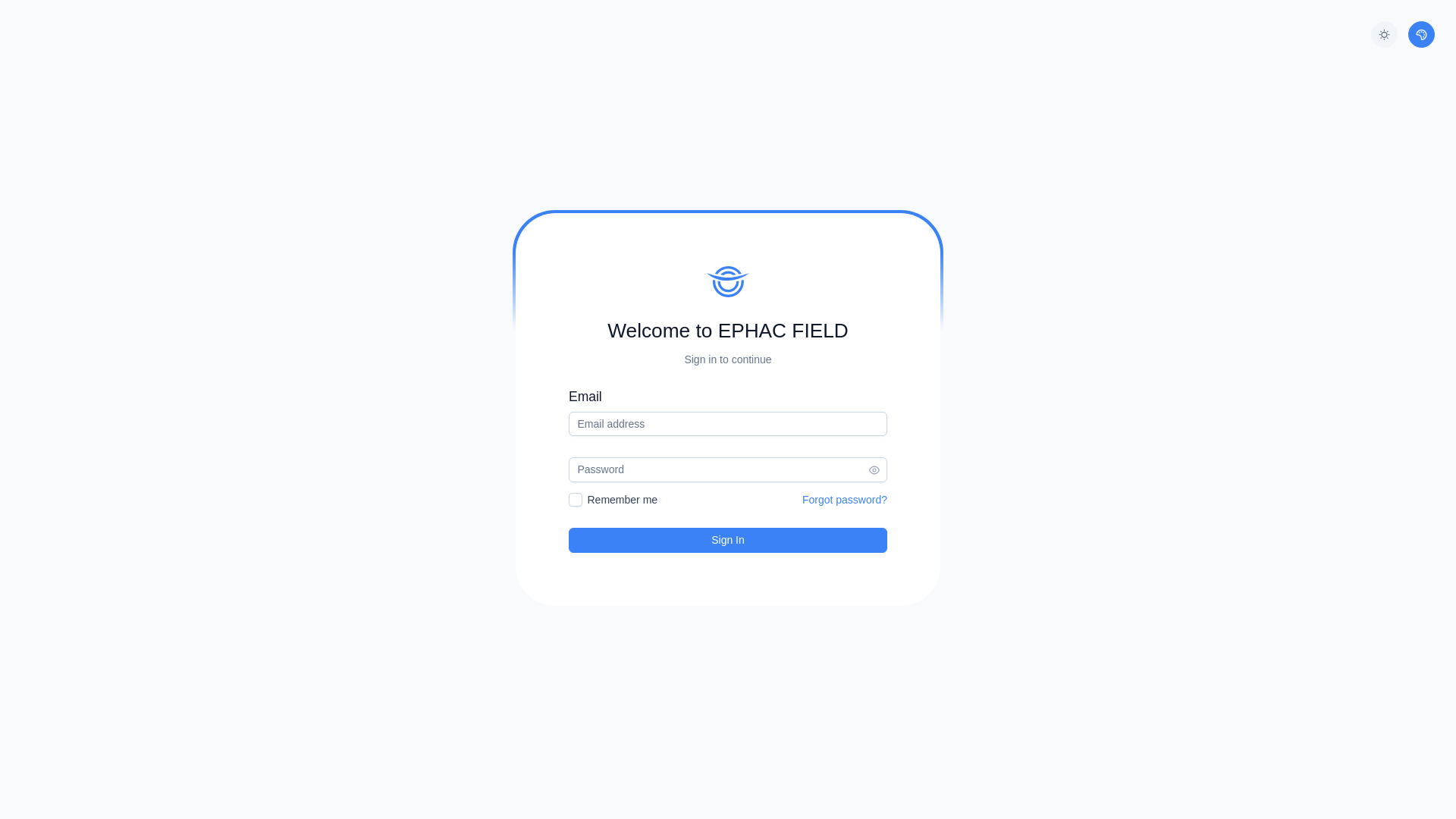 website screenshot of https://ephac-crm-frontend.pages.dev/