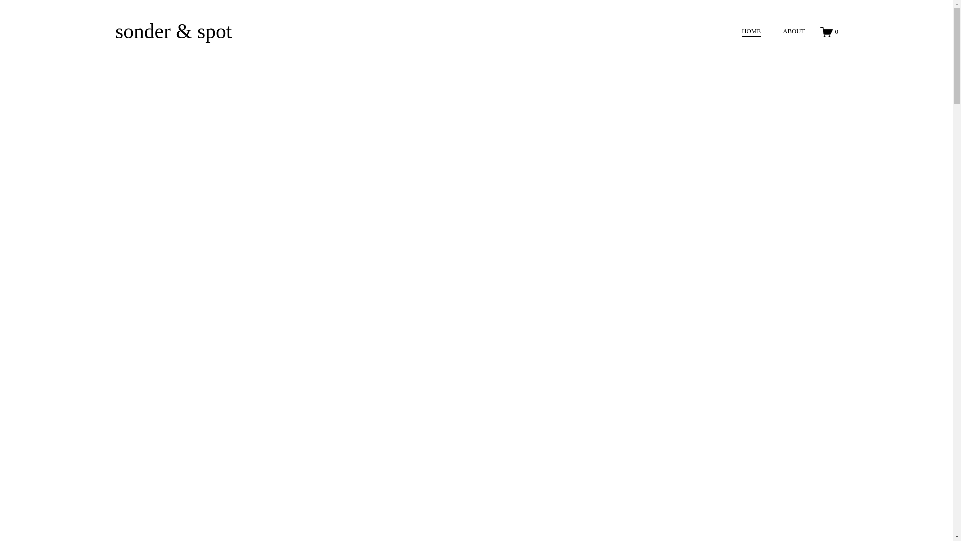 website screenshot of https://sonderandspot.com/