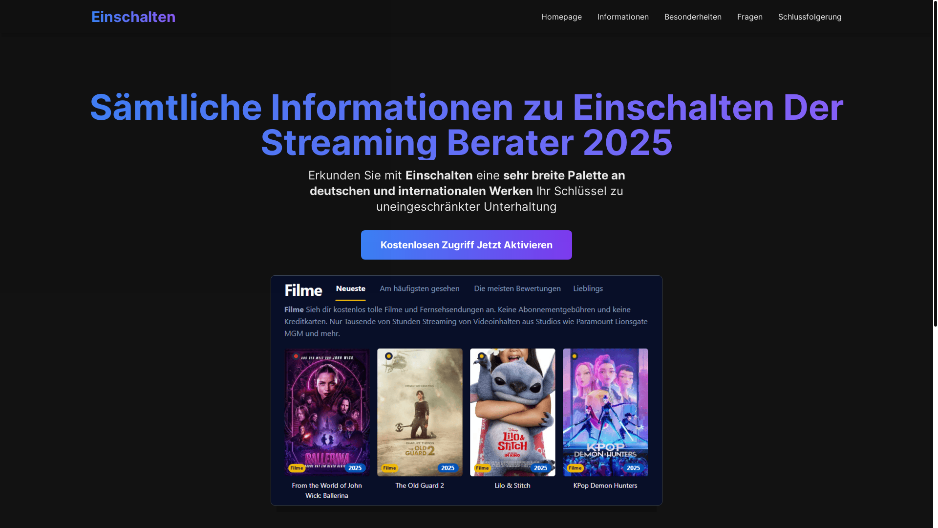website screenshot of https://einschalten-grw5.pages.dev/