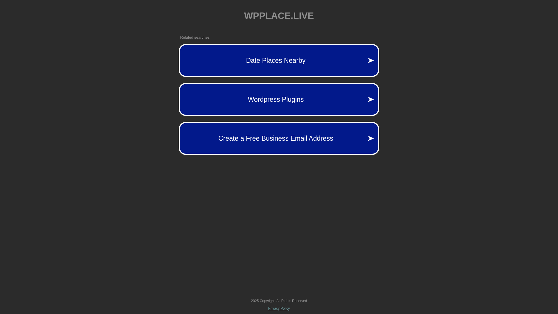 website screenshot of https://wpplace.live/