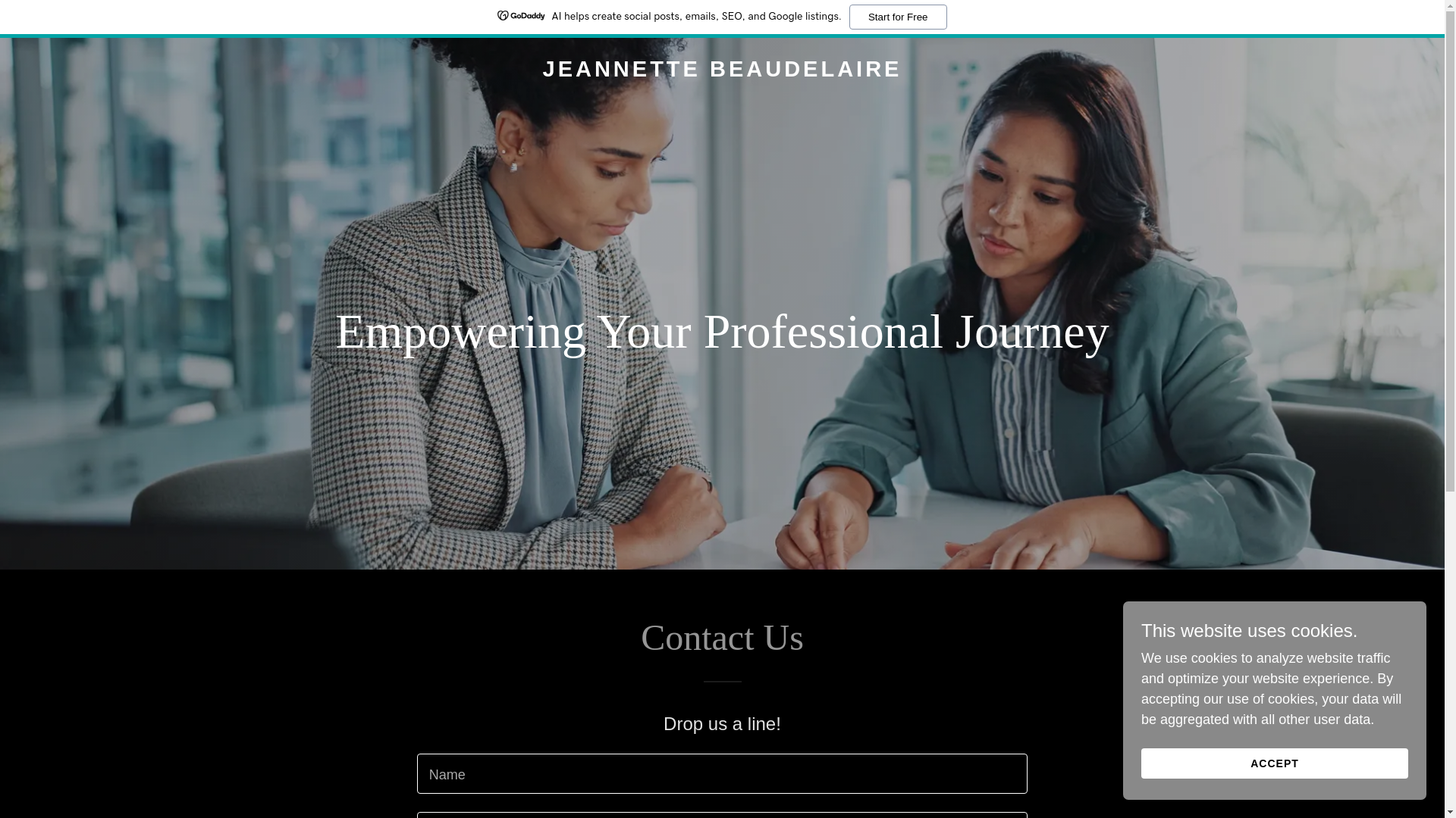 website screenshot of https://jeannettebeaudelaire.com/