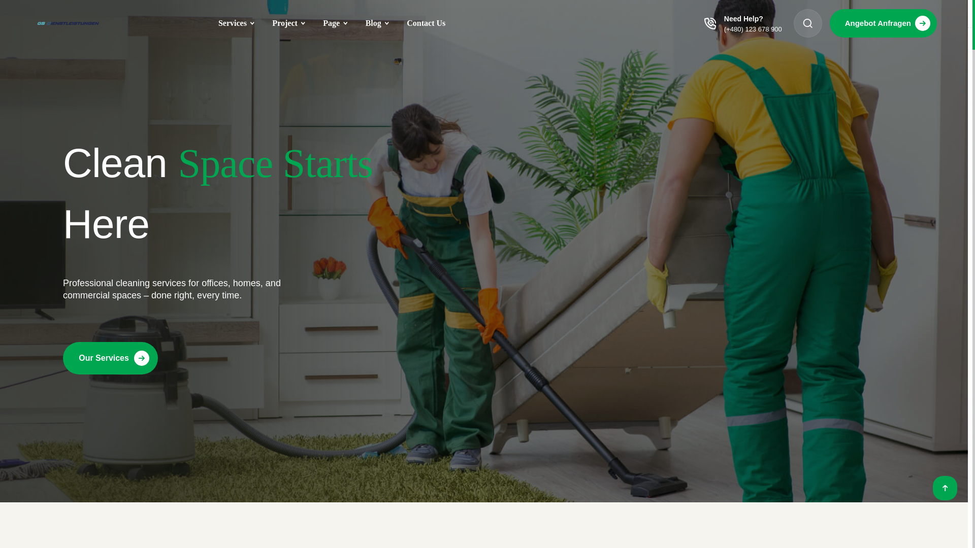 website screenshot of https://gs-dienstleistungen-brandenburg.de/