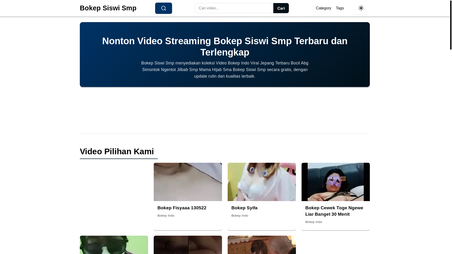 website screenshot of https://bokepsiswismp.pages.dev/