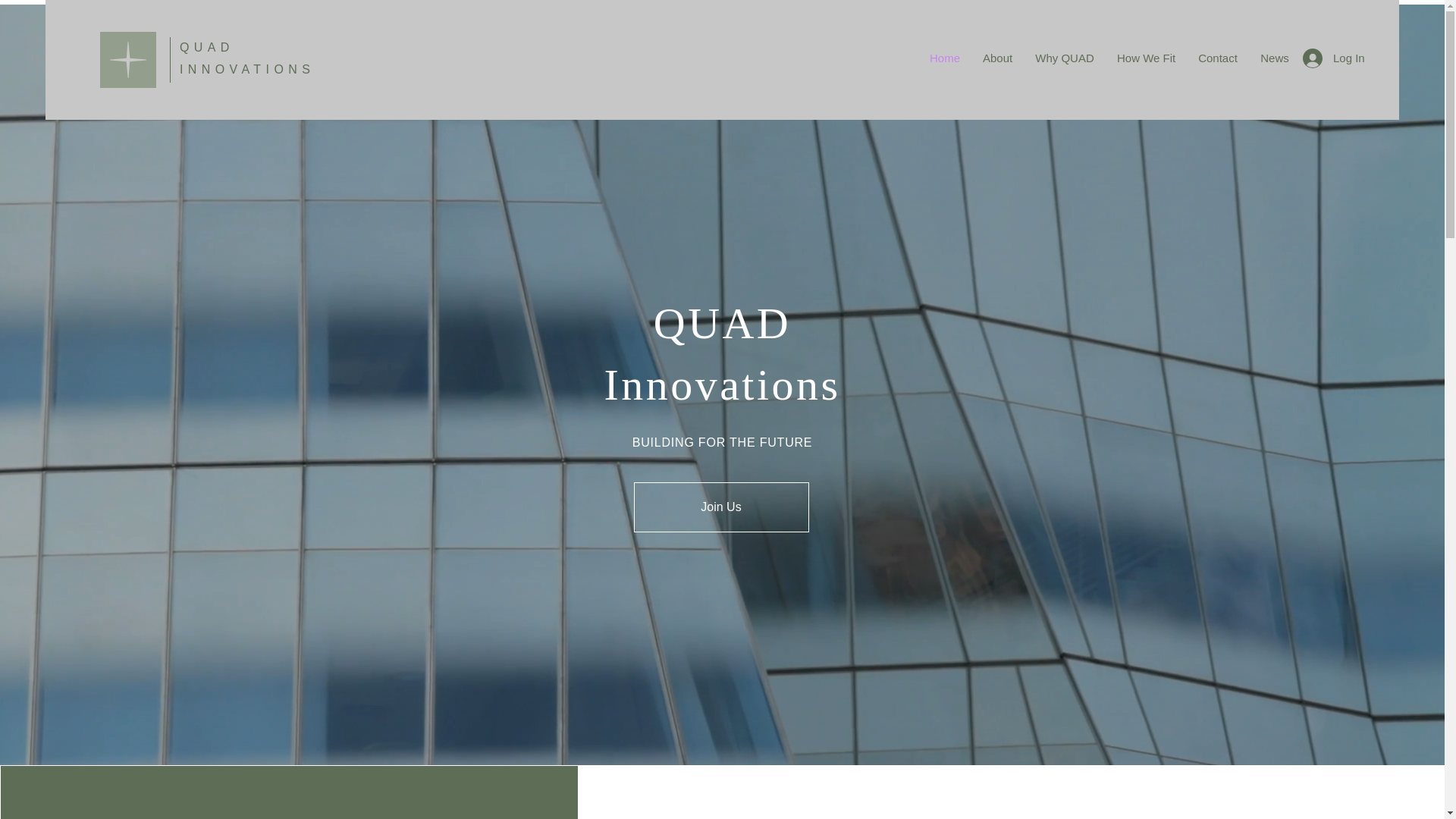 website screenshot of https://quadinnovation.com/
