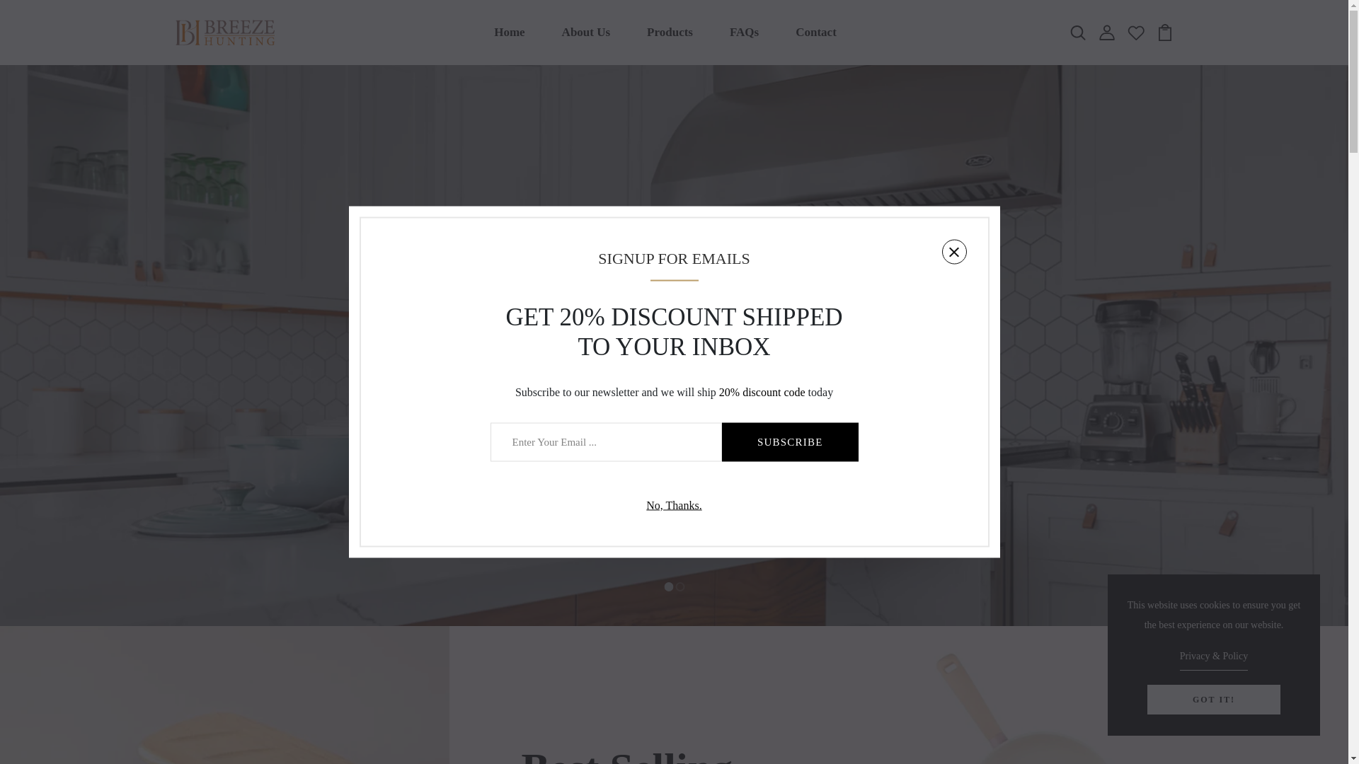 website screenshot of https://breezehuntingllc.net/