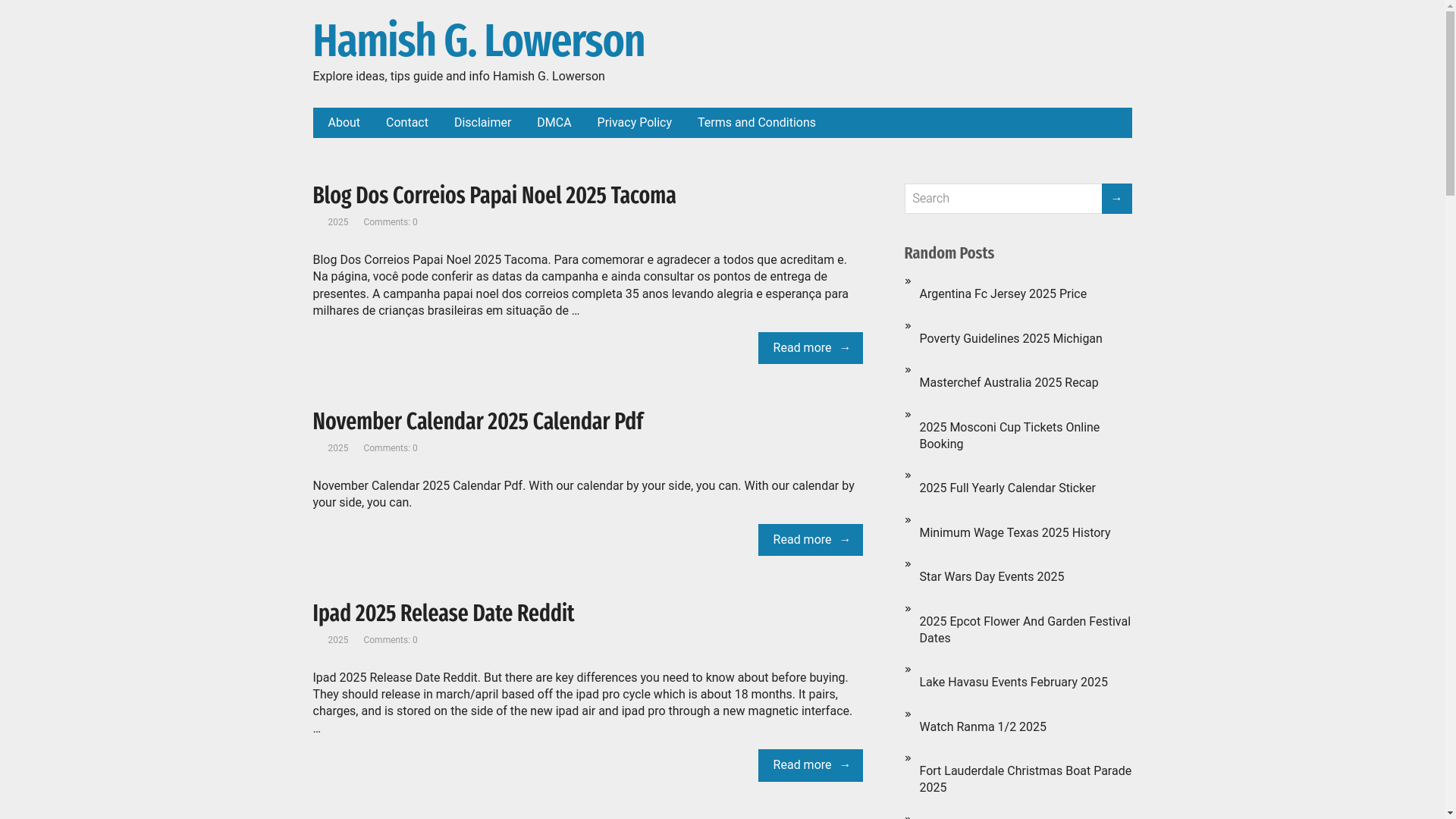 website screenshot of https://hamishglowerson.pages.dev/