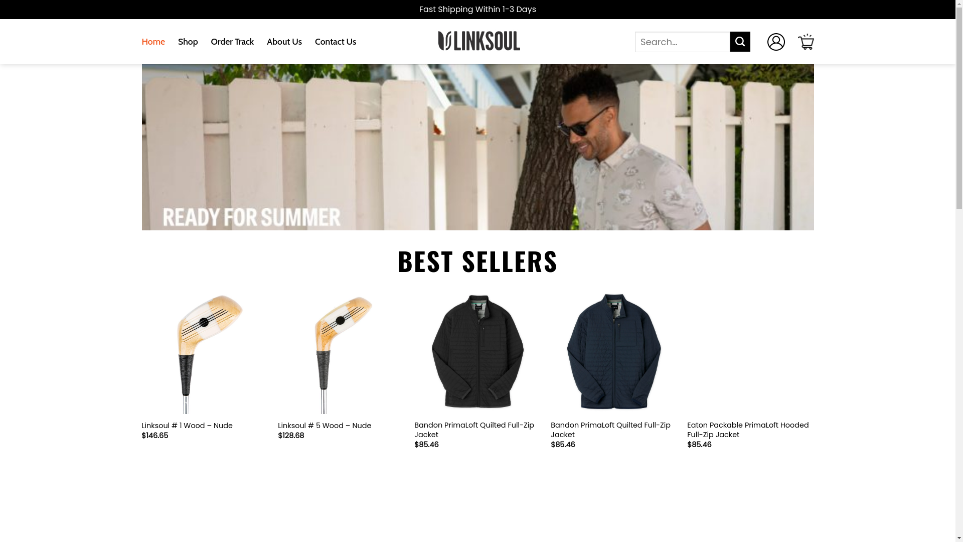 website screenshot of https://thelinksoul.shop/
