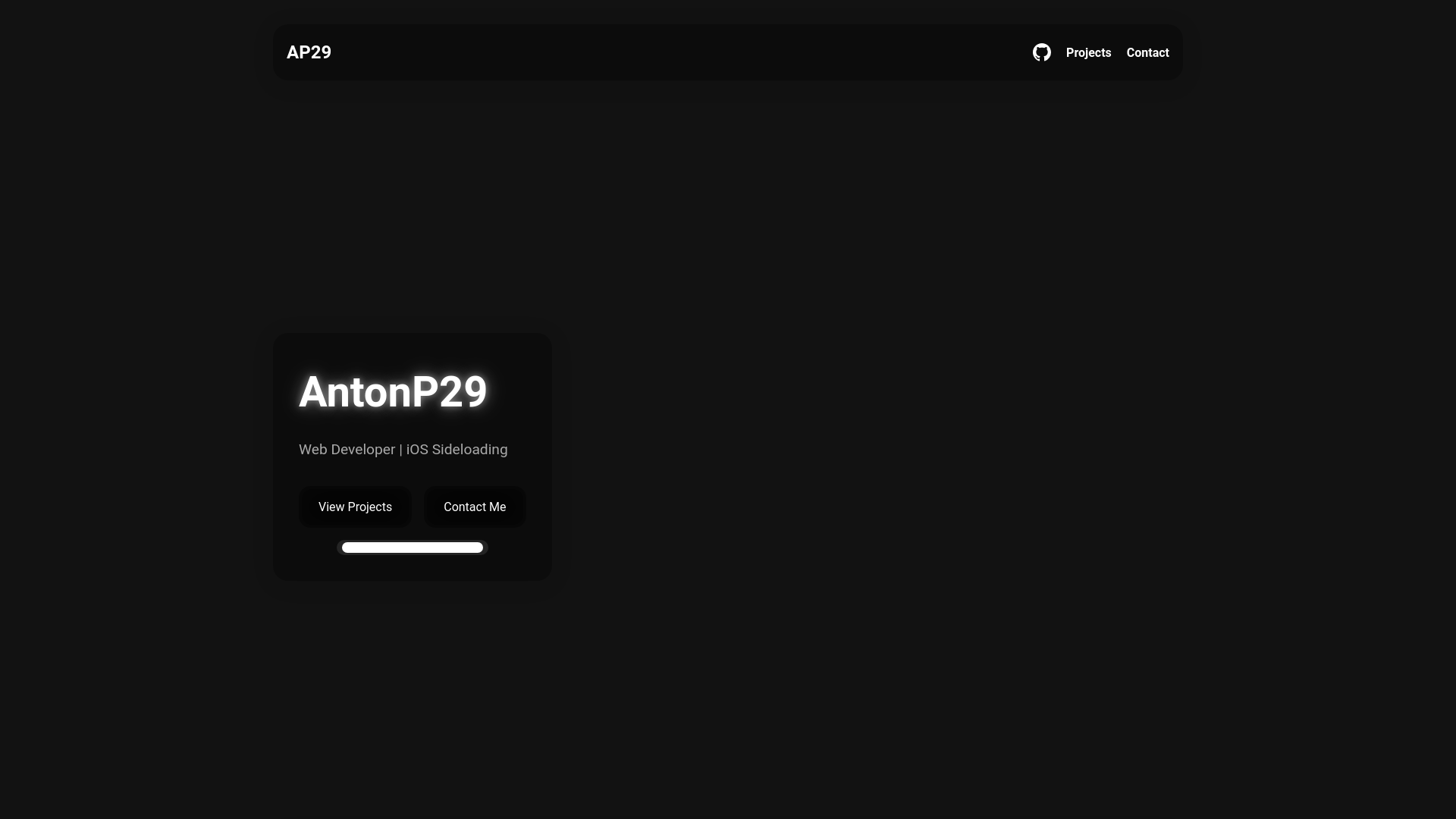 website screenshot of https://antonp29.pages.dev/
