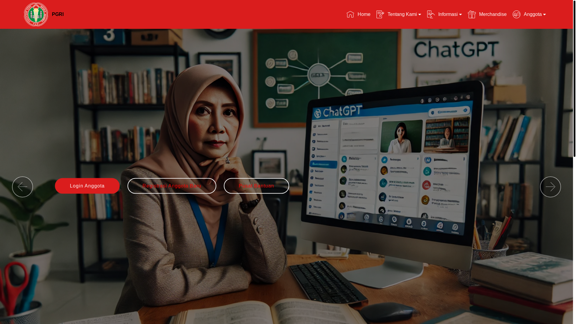 website screenshot of https://pgrijakarta.org/