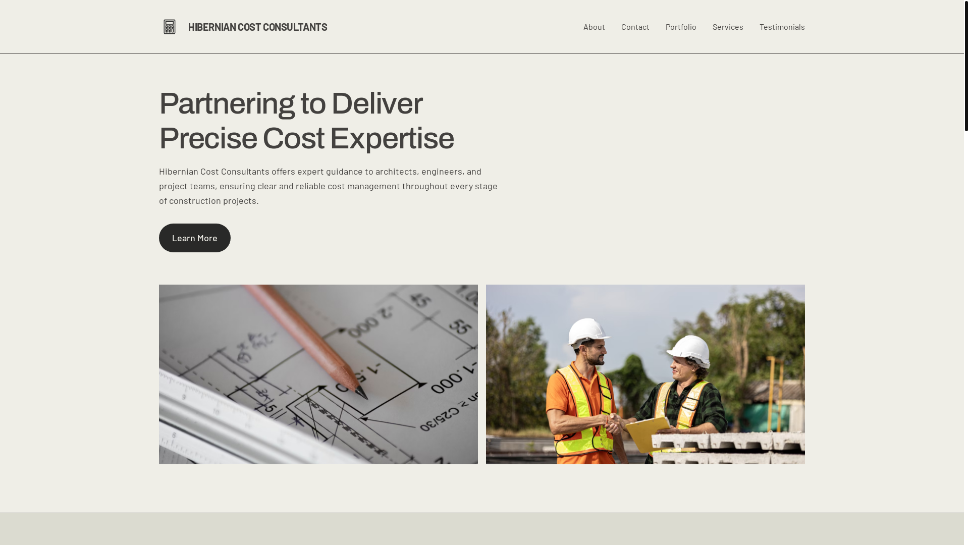 website screenshot of https://hiberniancost.com/