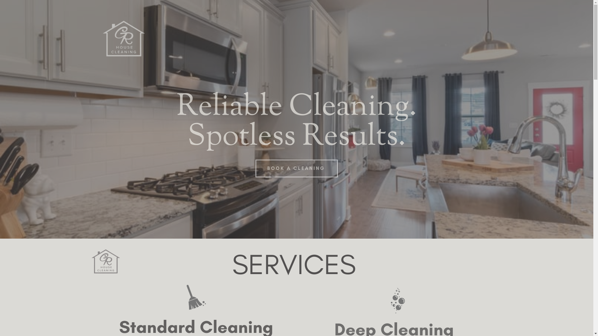 website screenshot of https://gtrhousecleaning.com/