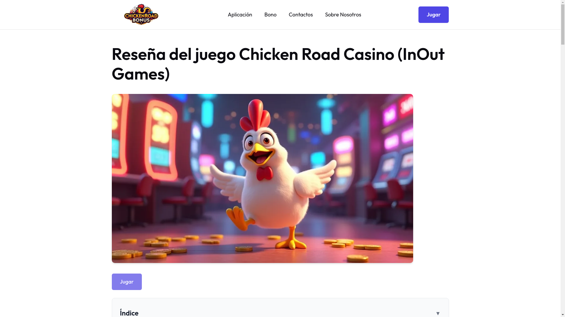 website screenshot of https://chickenroad-bonus-es.pages.dev/