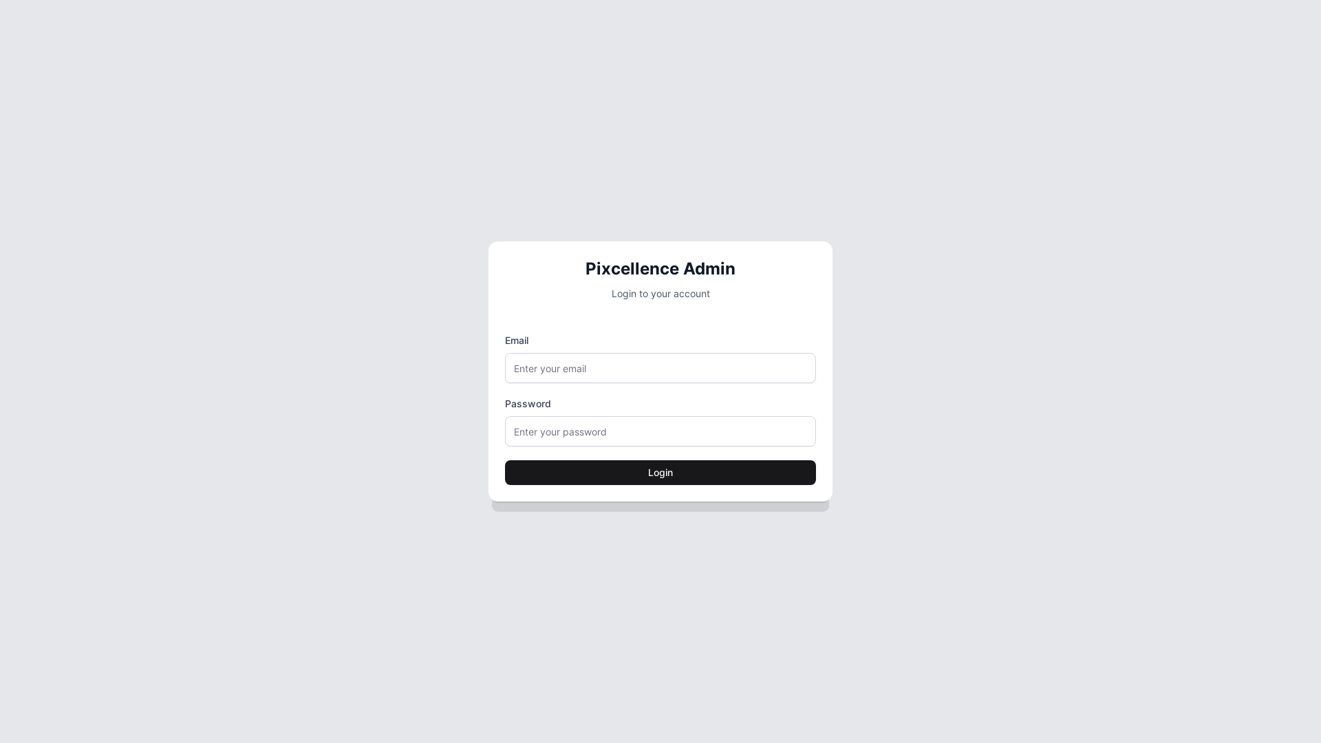 website screenshot of https://pixcellence-admin-fe.pages.dev/