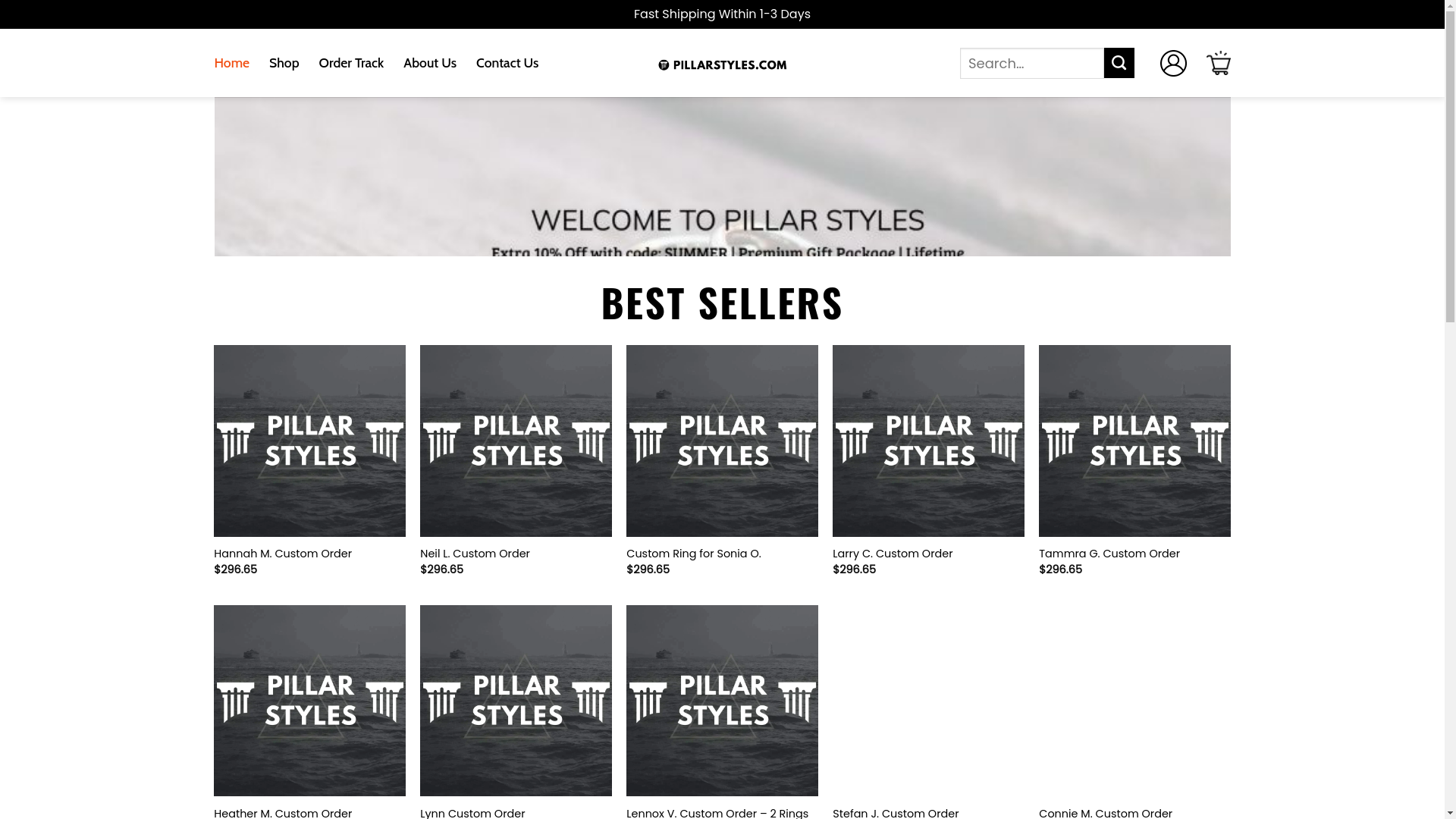 website screenshot of https://holapillarstyles.shop/