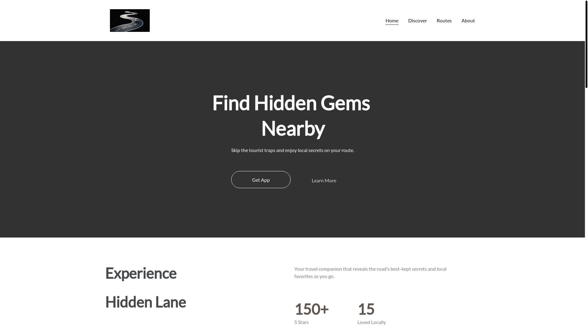 website screenshot of https://hiddenlane.in/