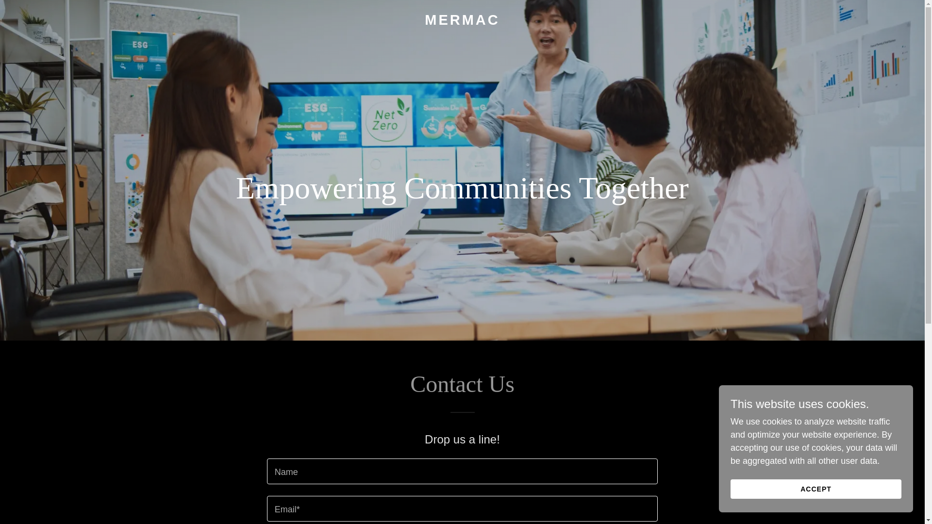 website screenshot of https://mermac.org/