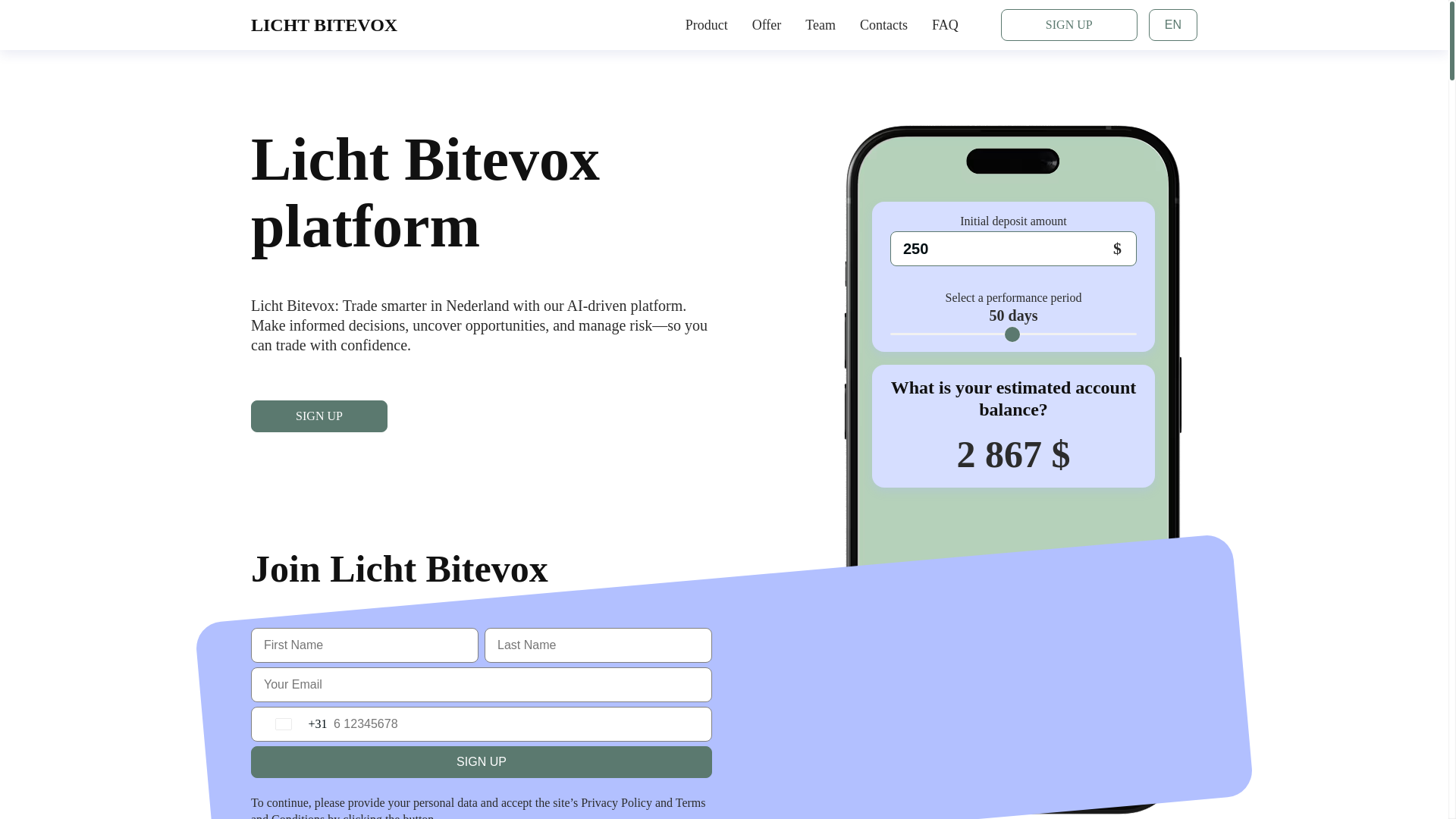 website screenshot of https://licht-bitevox.com/