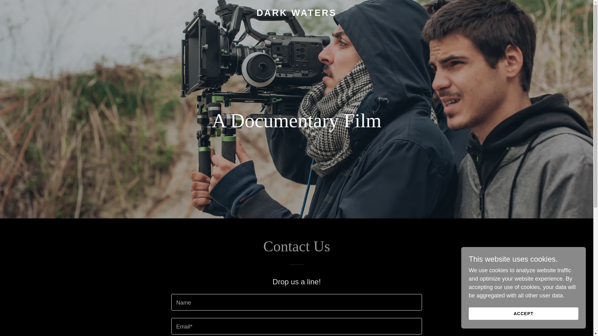 website screenshot of https://darkwaters.us/