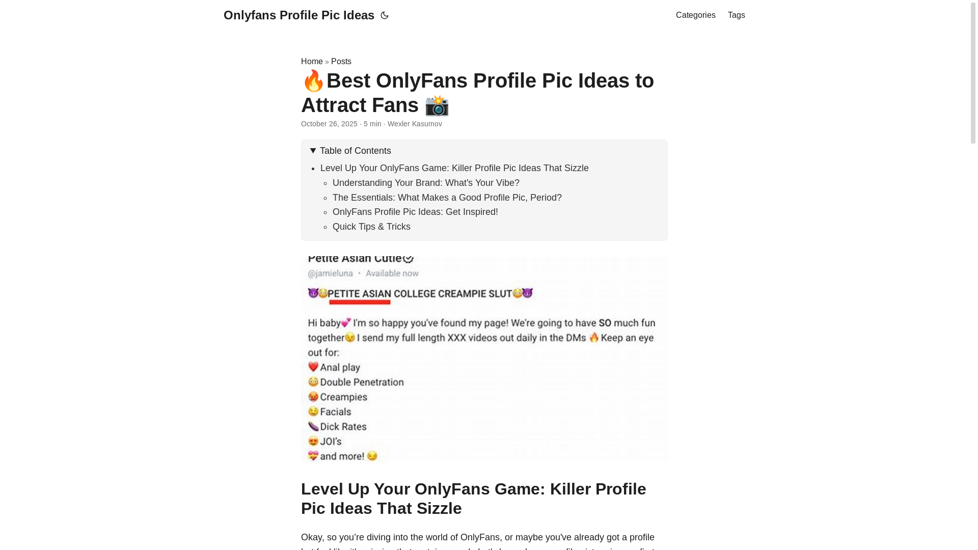 website screenshot of https://onlyfans-profile-pic-ideas.pages.dev/