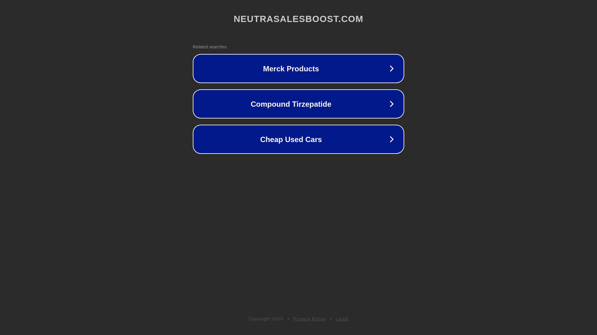 website screenshot of https://neutrasalesboost.com/