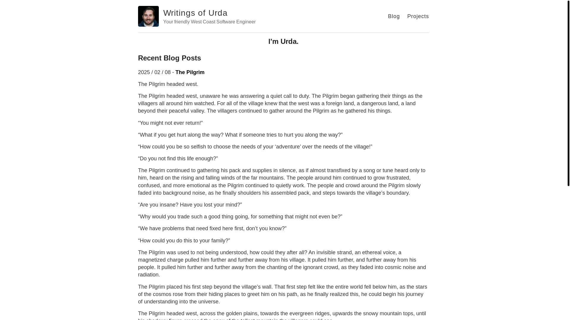 website screenshot of https://urda.com/