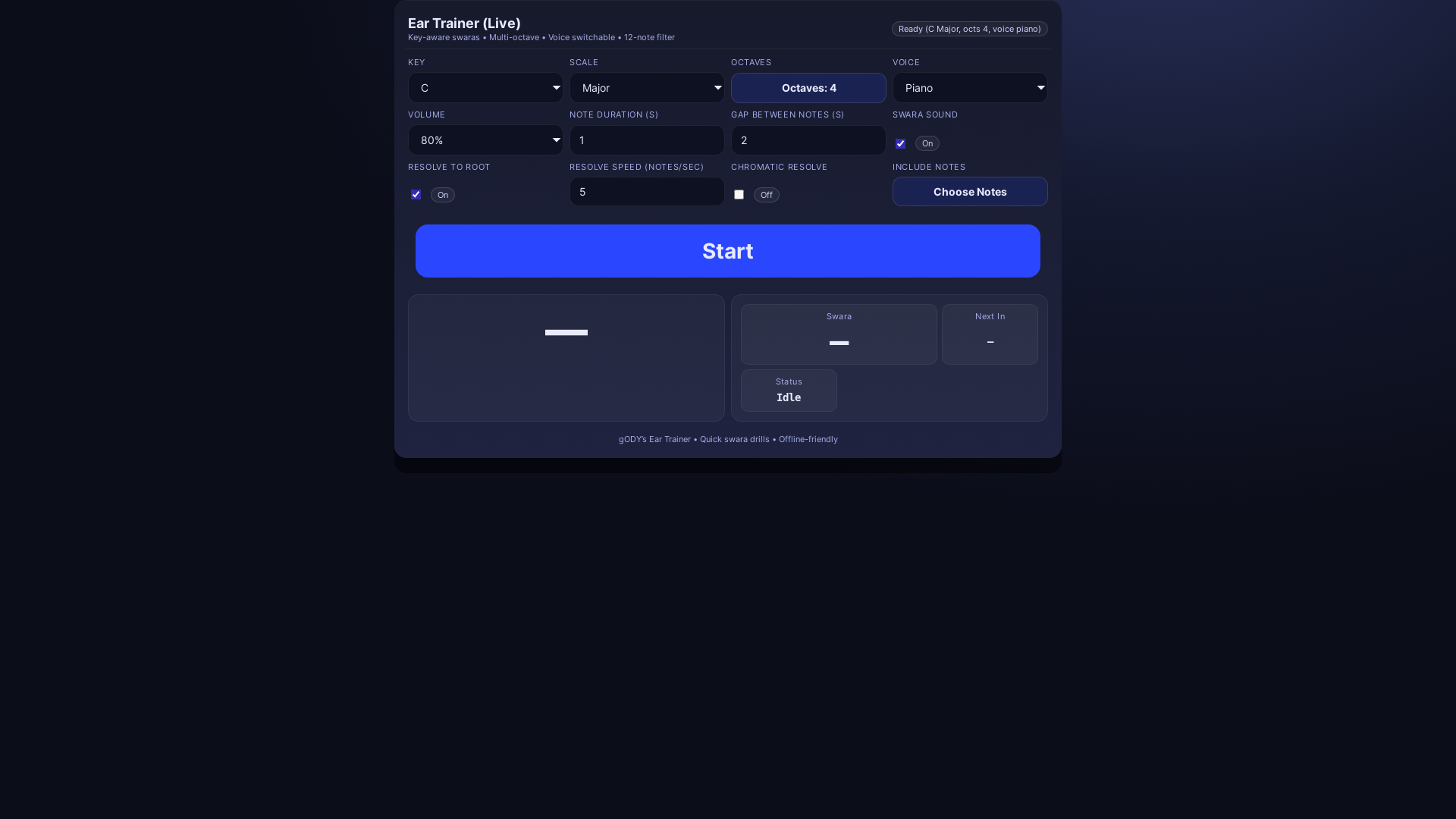 website screenshot of https://ear-trainer-bkb.pages.dev/