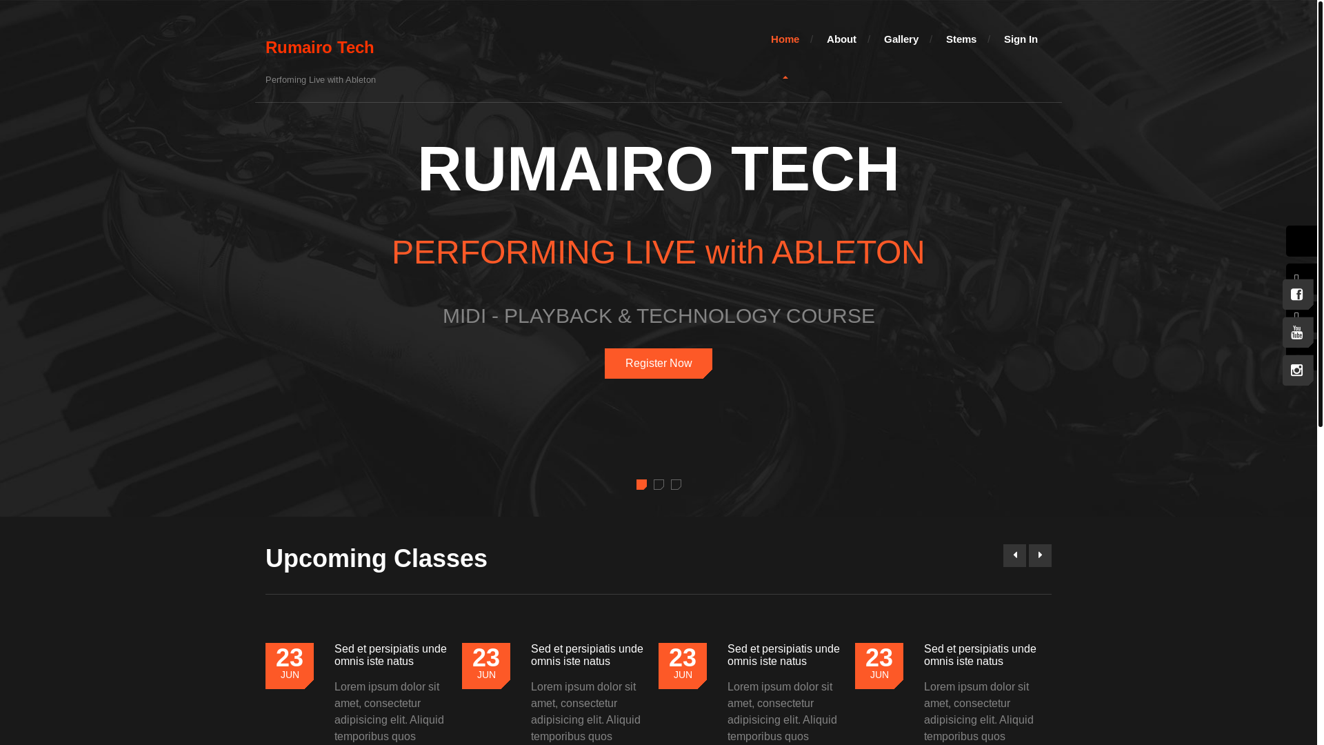 website screenshot of https://rumairotech.com/