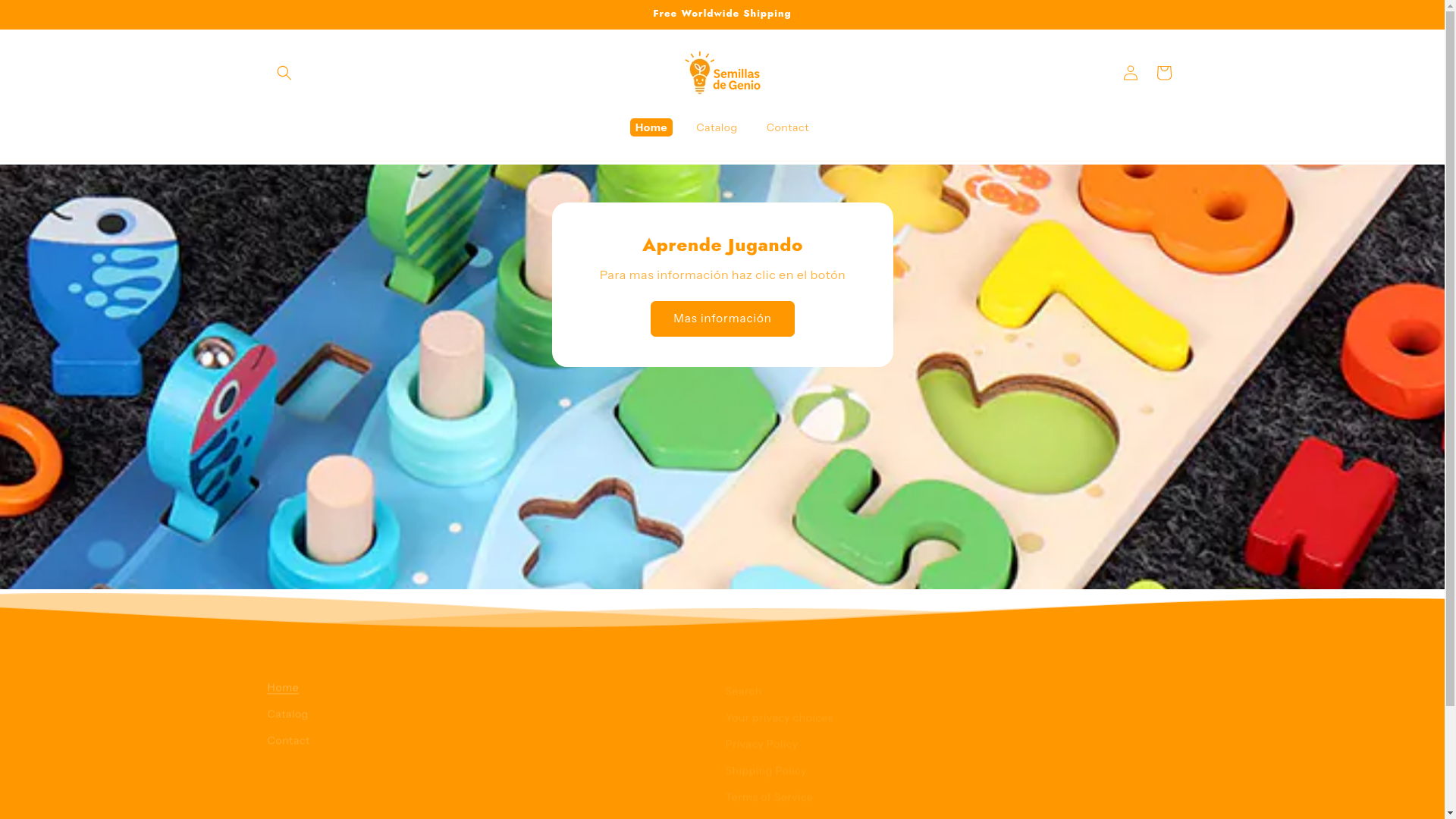 website screenshot of https://semillasdegenio.com/