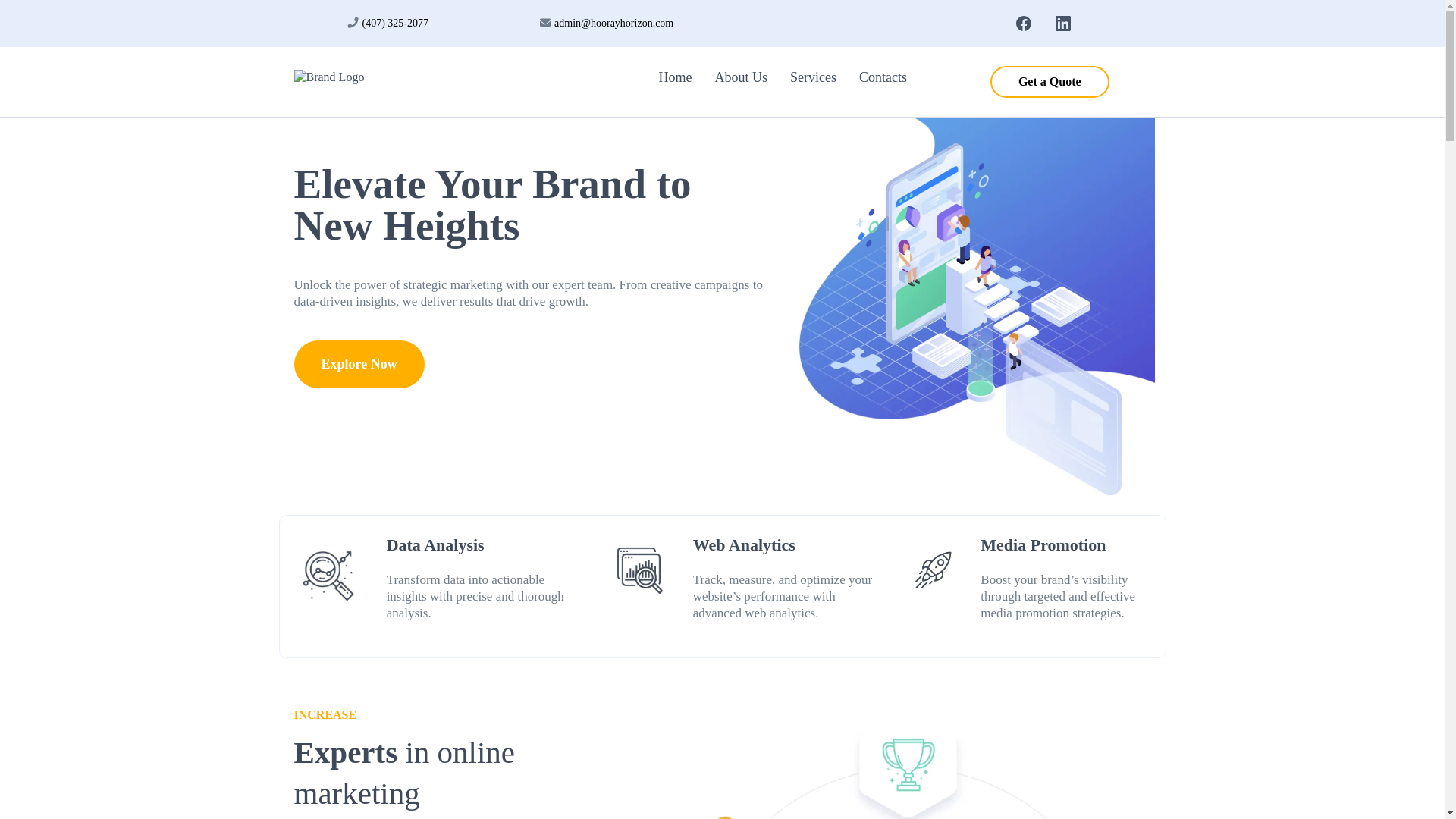 website screenshot of https://hoorayhorizon.com/