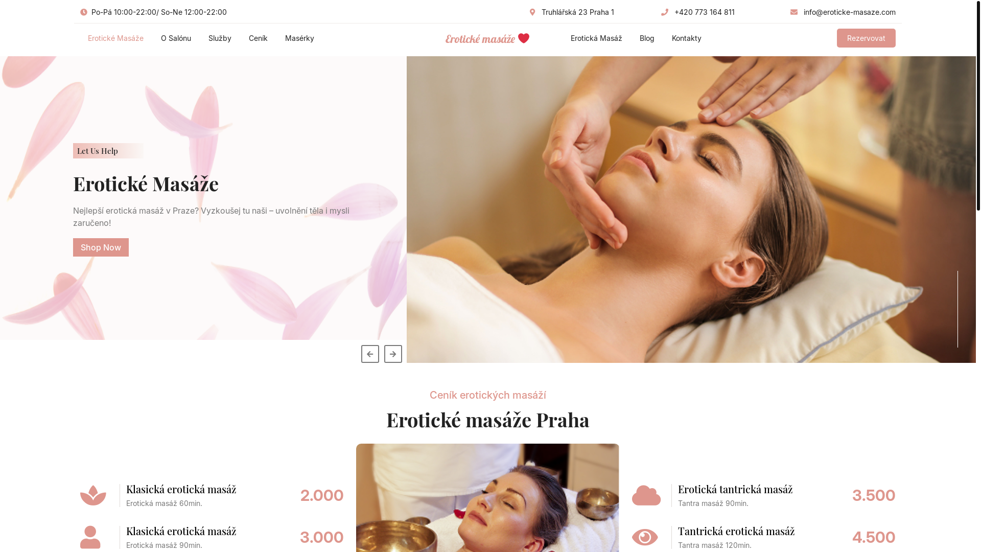 website screenshot of https://erotickaliteratura.cz/