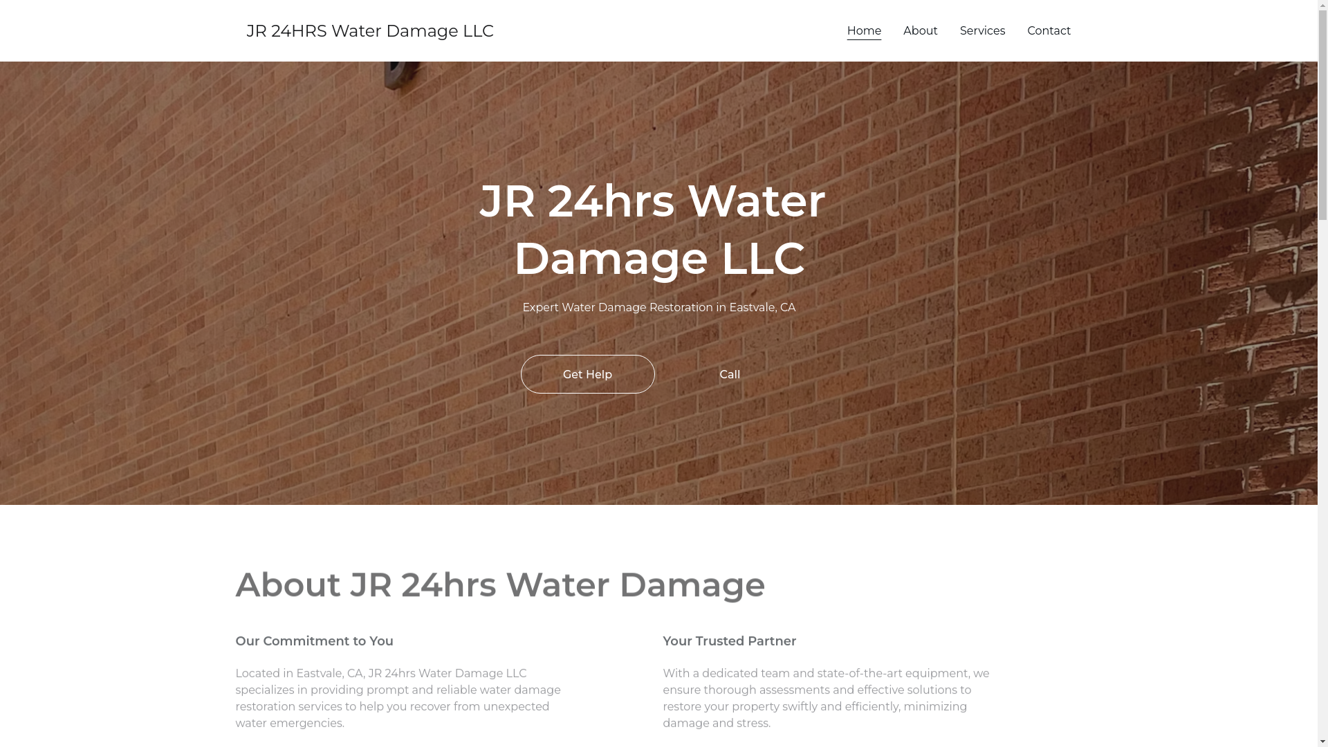 website screenshot of https://jr24hrswaterdamage.site/