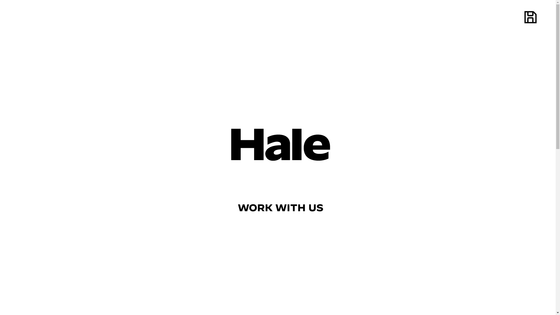 website screenshot of https://thisishaledesign.com/
